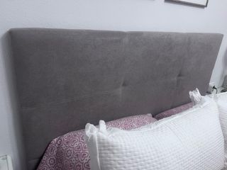 Cabecero tapizado gris 150cm