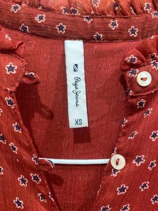 Vestido Pepe Jeans Rojo Estampado