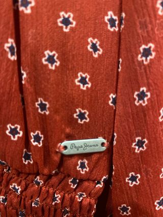 Vestido Pepe Jeans Rojo Estampado