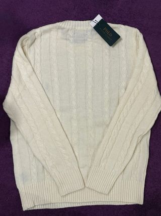 Jersey Polo Ralph Lauren Blanco Cable Knit
