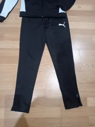 Chándal Puma Junior Negro y Blanco