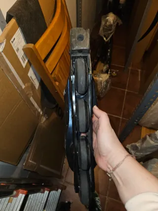 Patines en línea negros y azul marino