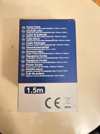 Regleta ExtraStar Power Cube 4 enchufes USB