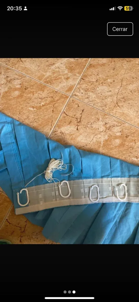 Cortina azul preciosa