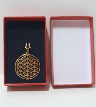 Colgante Flor de la Vida con cadena-3,2 cm x 3 cm