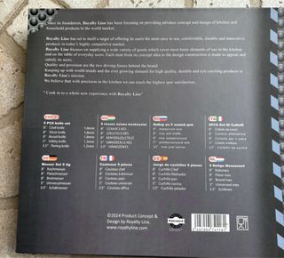 Set 5 pezzi Coltelli Royalty Line