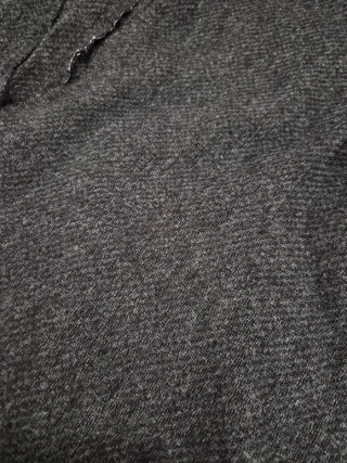 Chaqueta larga kimono gris antracita U