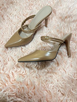 Botines brillantes tacón transparente