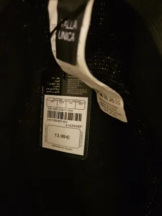 Sombrero negro El Corte Inglés sin estrenar