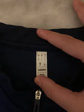 Sudadera deportiva Adidas azul marino Talla L