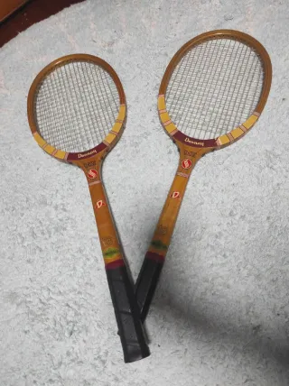 2 Raquetas Bádminton Vintage Colección