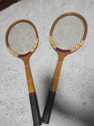 2 Raquetas Bádminton Vintage Colección
