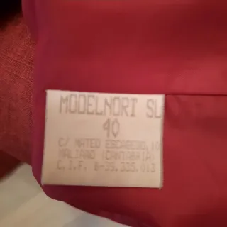 Traje de chaqueta rojo Compania de la Habana Talla