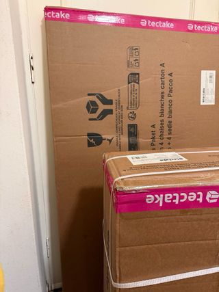 Mesa Comedor + 4 Sillas Blancas (Nuevo)