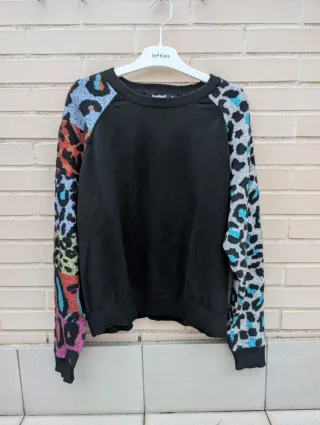 Jersey Desigual Talla XL Mangas Estampadas