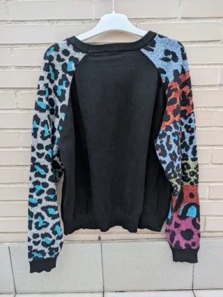 Jersey Desigual Talla XL Mangas Estampadas