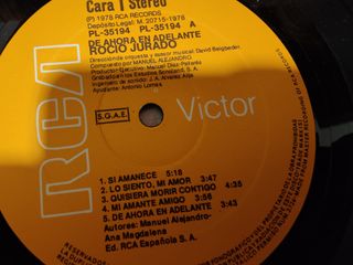 Vinilo Rocío Jurado - De Ahora En Adelante