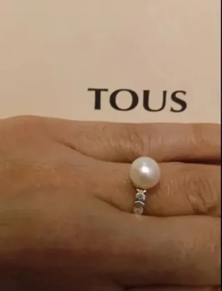 Anillo Tous Plata y Perla Cultivada