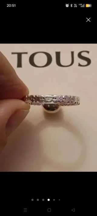 Anillo Tous Plata y Perla Cultivada