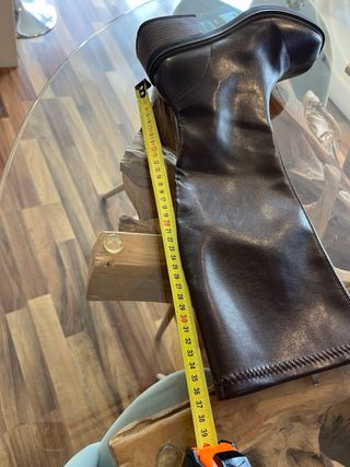 Stivali alti marroni da donna