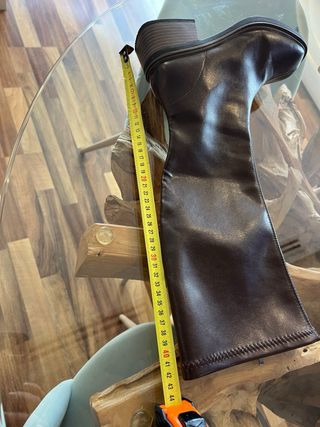 Stivali alti marroni da donna