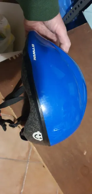 Casco Bici Bambino Btwin Blu