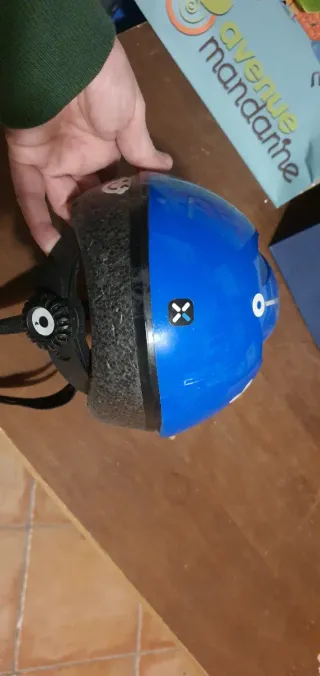 Casco Bici Bambino Btwin Blu