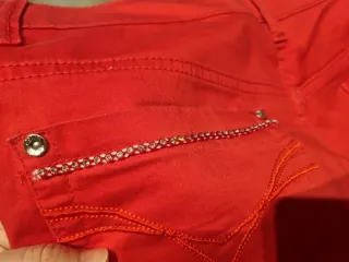 Pantalón rojo mujer talla 46