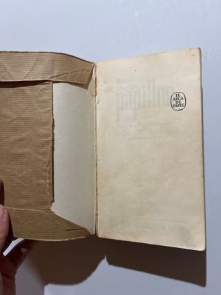 Libro Papillon antiguo 1971