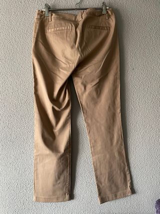 Pantalón Zara Marrón Talla 40 Mujer