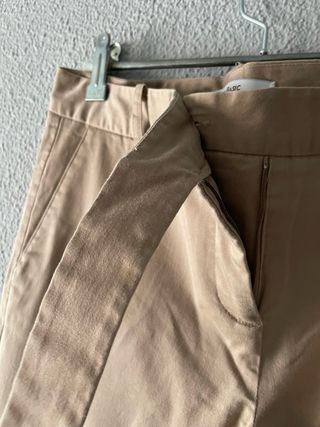 Pantalón Zara Marrón Talla 40 Mujer