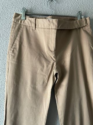 Pantalón Zara Marrón Talla 40 Mujer