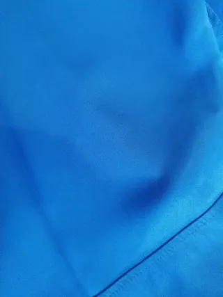 Camisa Zara Satinada Azul Talla XS