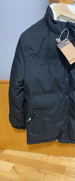 The North Face Cazadora Borrego Blanca Negra