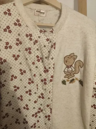 Pijama entero body estampado ardilla