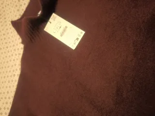 Jersey Zara Talla L Burdeos (vino) Cuello Alto