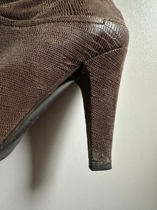 Stivali donna vero cuoio marrone 37