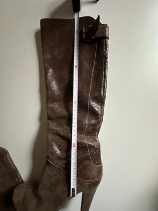 Stivali donna vero cuoio marrone 37