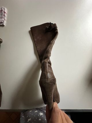 Stivali donna vero cuoio marrone 37