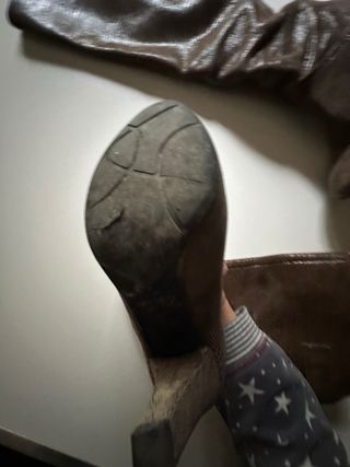 Stivali donna vero cuoio marrone 37