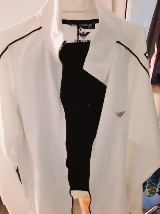 Conjunto Deportivo Emporio Armani Blanco y Negro T