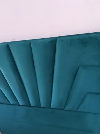 Cabecero Cama Matrimonio Terciopelo Teal