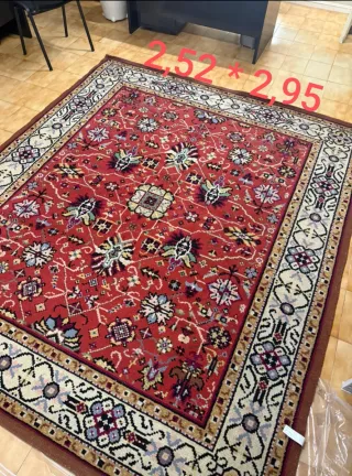 Alfombra lana hecha a mano 2,52x2,95