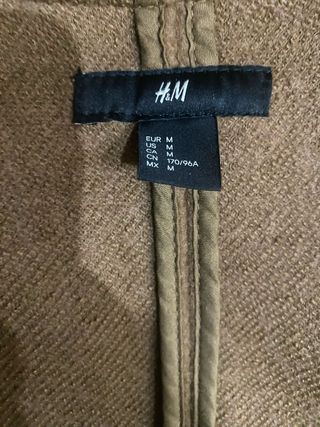 Capa H&M Marrón Talla M/L