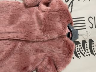 Pelliccia ecologica rosa