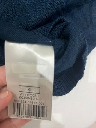 Jersey cuello vuelto azul marino