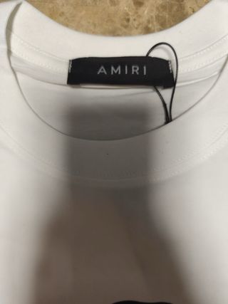 Camiseta Amiri Serpiente Azul Blanca