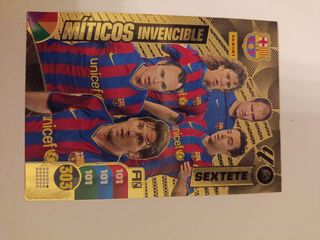 Cromo Míticos Invencible Sextete FC Barcelona