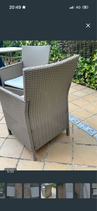 2 Sillones de Jardín Ratán