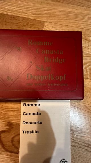 Estuche 3 barajas cartas marca ASS Altenburger.